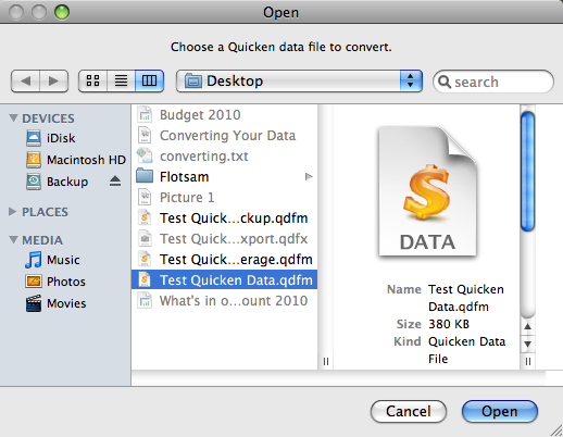 quicken 2010 convert to quicken for mac